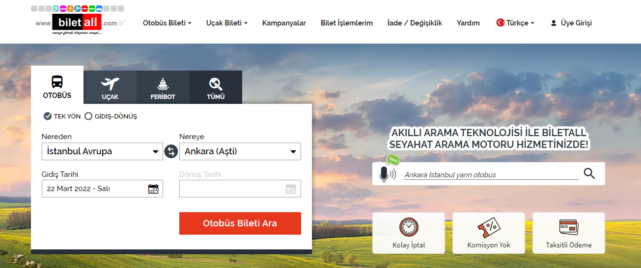 Biletall Otobüs Bileti Ara